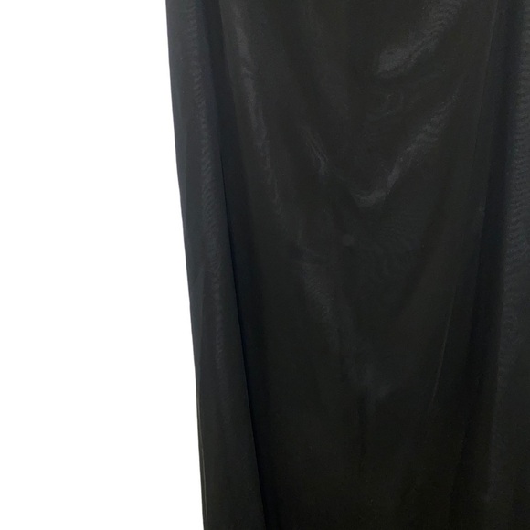 Vintage Jordan Black Strapless/ Halter Chiffon Maxi Gown Dress Size 8 - Picture 5 of 10